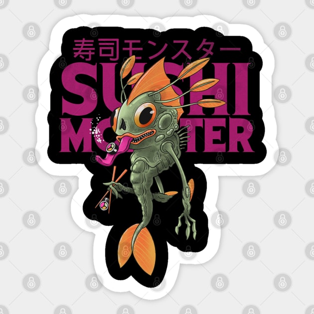 Sushi Monster Sticker by ppmid